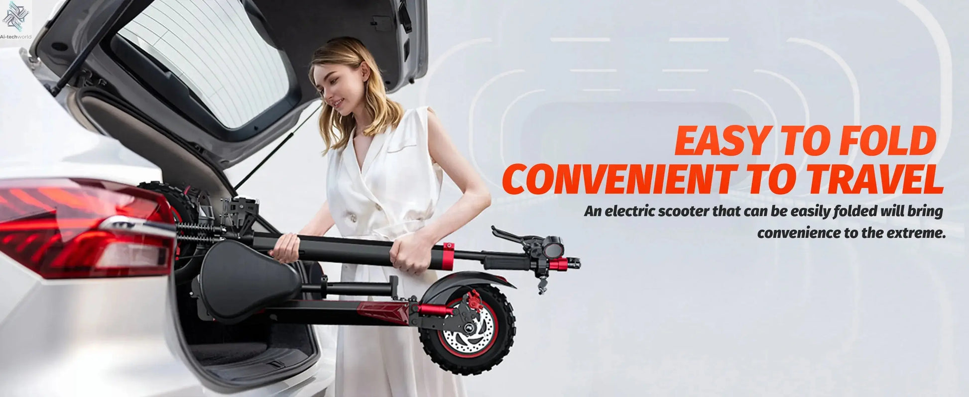 FREEBOY J11Plus Electric Scooter 1200W Motor 48V21AH Battery High Power Long Range Ai-TechWorld 