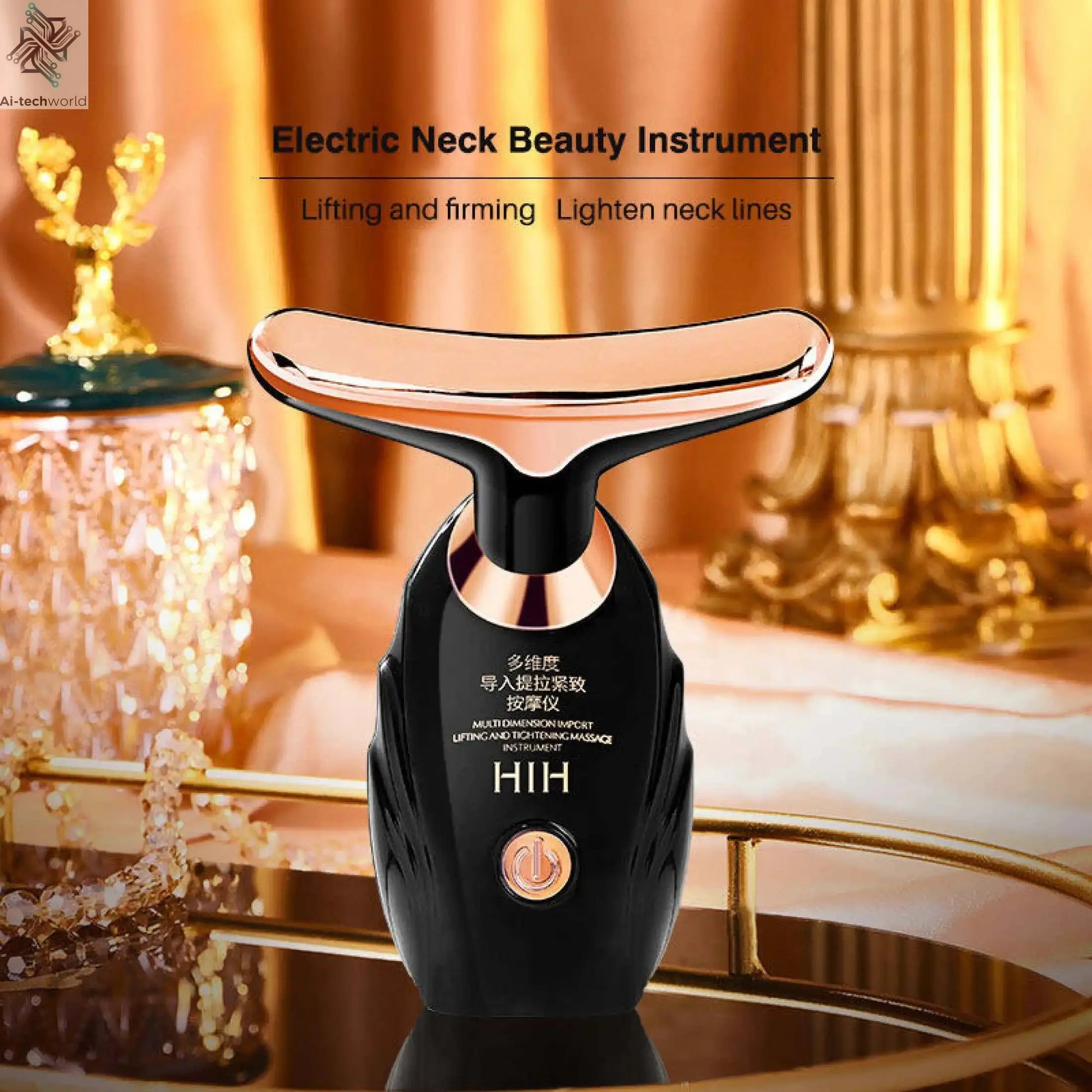 Face Lifting Device Neck Facial Eye Massage Introducer Microcurrent Skin Rejuvenation Anti Aging Beauty Device Face Massager Ai-TechWorld 