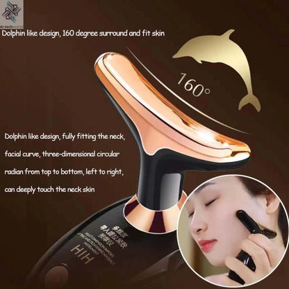 Face Lifting Device Neck Facial Eye Massage Introducer Microcurrent Skin Rejuvenation Anti Aging Beauty Device Face Massager Ai-TechWorld 