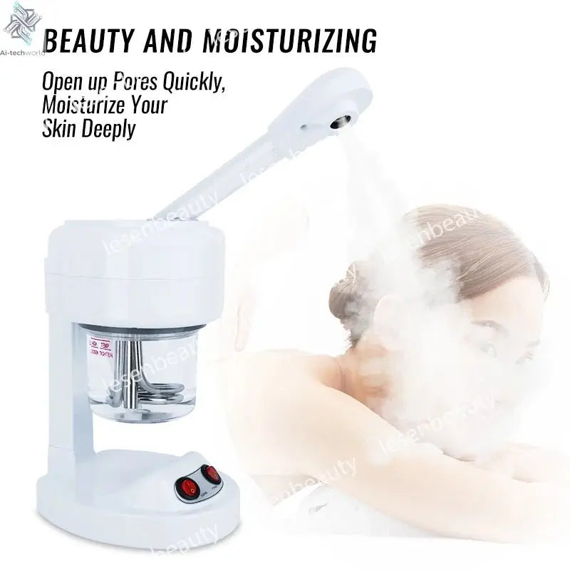 Facial Steamer for Face Facial Vaporizer Professional Face Steamer Hot Warm Mist Sprayer Moisturizing Portable Facial Steamer - Ai - TechWorld