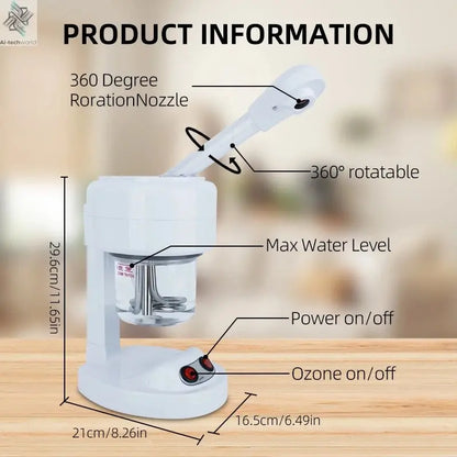 Facial Steamer for Face Facial Vaporizer Professional Face Steamer Hot Warm Mist Sprayer Moisturizing Portable Facial Steamer - Ai - TechWorld