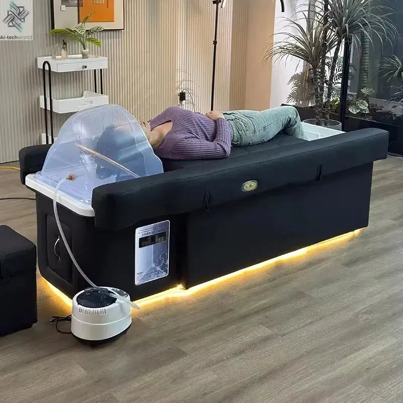 Factory Custom Made Hair Washing Bed for Hair Salon, Head Spa, Pedicure, Foot Massage, Hair Washing Chair. Ai-TechWorld 