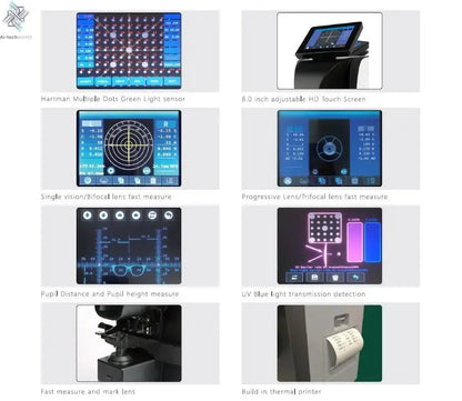 Factory Price Free Shipping Auto Lensmeter Lensometer Focimeter with Printer Ai-TechWorld 