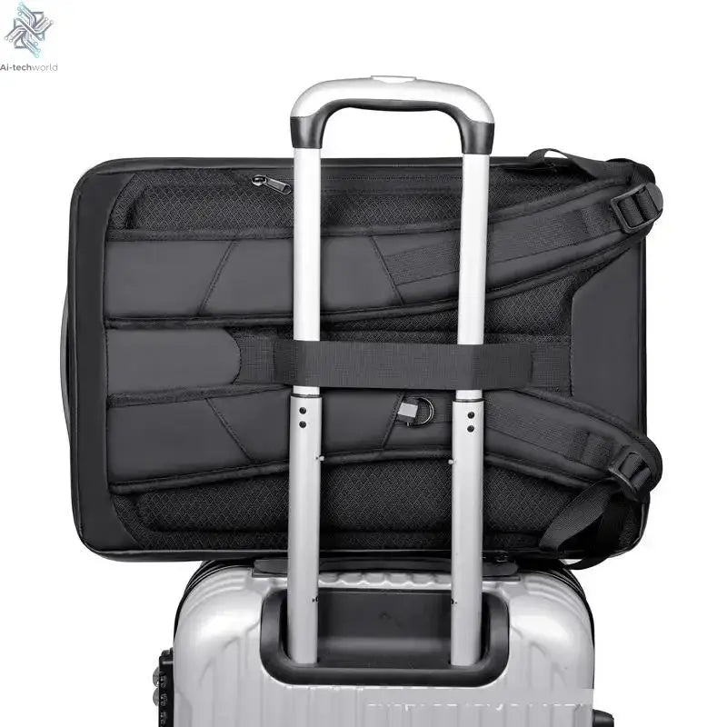 Fashion Multi-functional Men's Backpack Large Capacity Water-repellent Abs Laptop Bag Usb E-sports Men's Backpack Hard Shell Bag Ai-TechWorld 