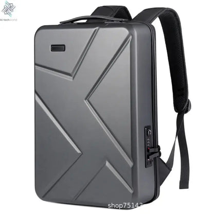 Fashion Multi-functional Men's Backpack Large Capacity Water-repellent Abs Laptop Bag Usb E-sports Men's Backpack Hard Shell Bag Ai-TechWorld 