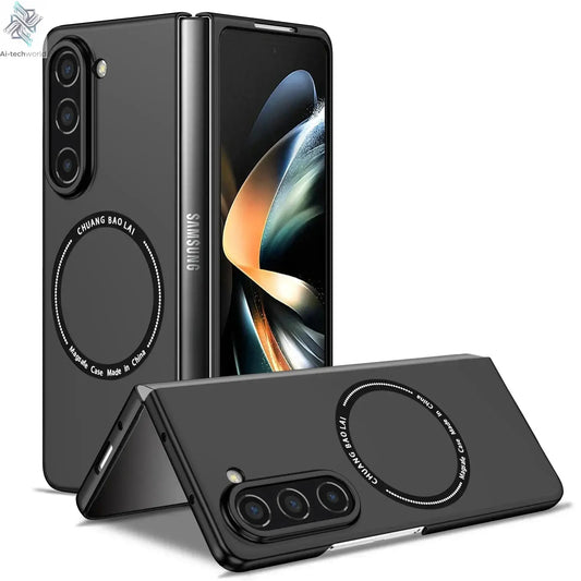 Fashion Ultra Thin Magnetic Magsafing Case for Samsung Galaxy Z Flip 6 5 4 3 2 1 4G 5G Fold 6 5 4 3 2 1 Wireless Charging Cover Ai-TechWorld 