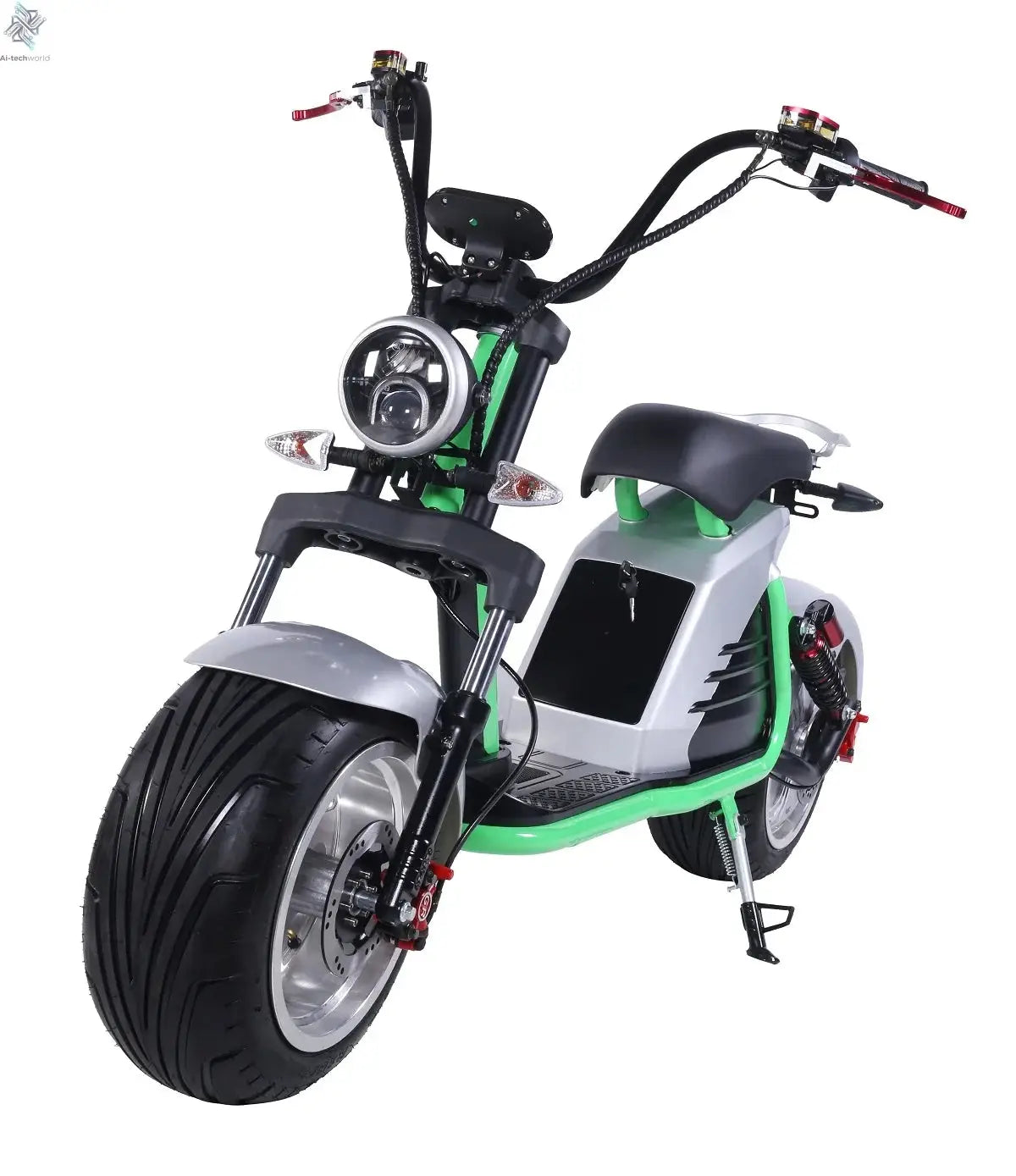 Fat Tire Electric Scooter Adult Citycoco with 2 Seat Power Scooter 60V 4000W E-Bike Ai-TechWorld 