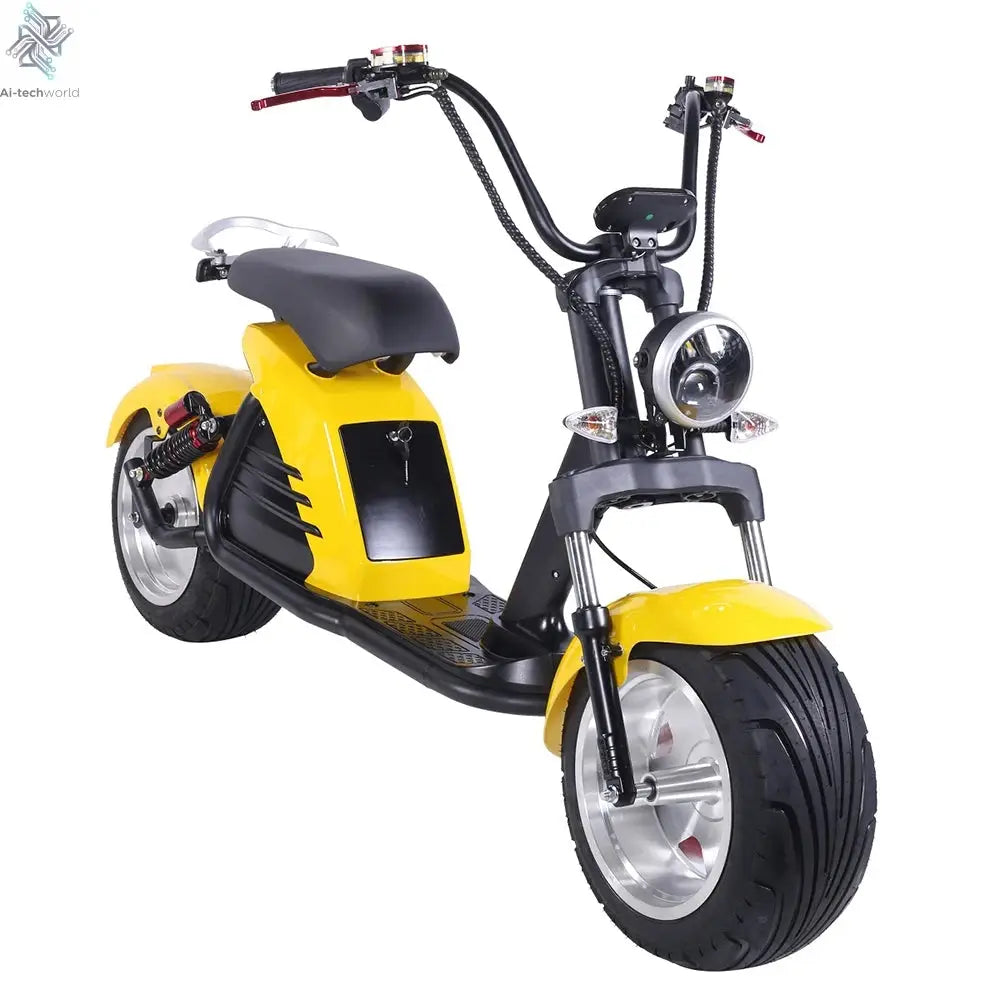 Fat Tire Electric Scooter Adult Citycoco with 2 Seat Power Scooter 60V 4000W E-Bike Ai-TechWorld 