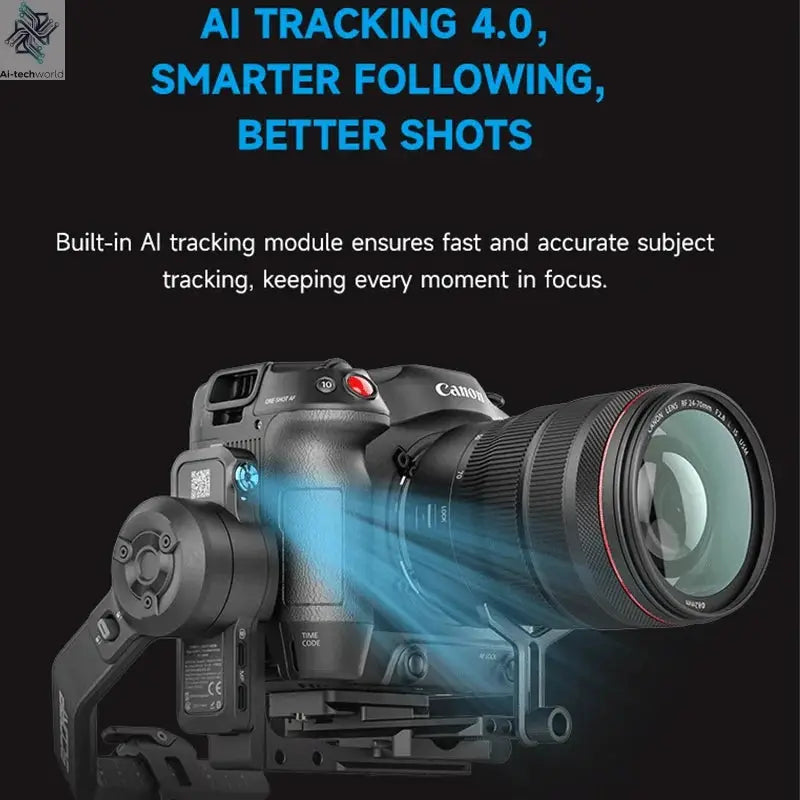 FeiyuTech SCORP-C 2 Gimbal Camera Stabilizer for DSLR&Mirrorless 3.5kg Payload, AI Tracking, Native Vertical Shooting SCORP C2 Ai-TechWorld 