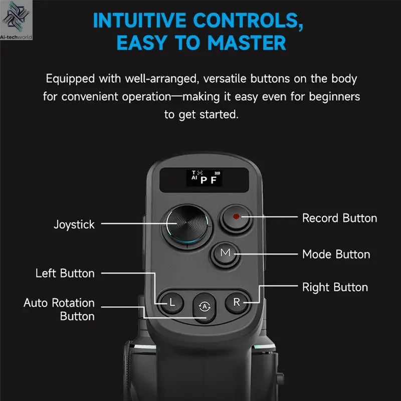 FeiyuTech SCORP-C 2 Gimbal Camera Stabilizer for DSLR&Mirrorless 3.5kg Payload, AI Tracking, Native Vertical Shooting SCORP C2 Ai-TechWorld 