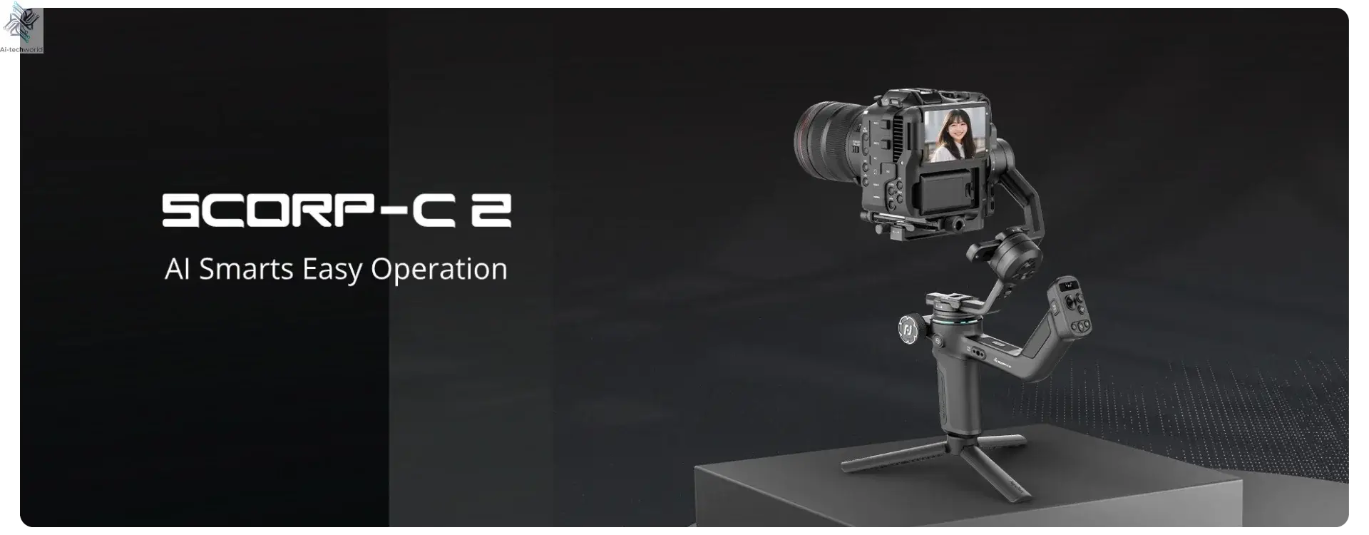 FeiyuTech SCORP-C 2 Gimbal Camera Stabilizer for DSLR&Mirrorless 3.5kg Payload, AI Tracking, Native Vertical Shooting SCORP C2 Ai-TechWorld 