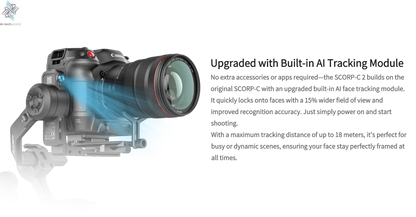 FeiyuTech SCORP-C 2 Gimbal Camera Stabilizer for DSLR&Mirrorless 3.5kg Payload, AI Tracking, Native Vertical Shooting SCORP C2 Ai-TechWorld 