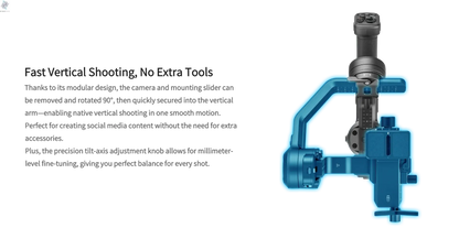 FeiyuTech SCORP-C 2 Gimbal Camera Stabilizer for DSLR&Mirrorless 3.5kg Payload, AI Tracking, Native Vertical Shooting SCORP C2 Ai-TechWorld 