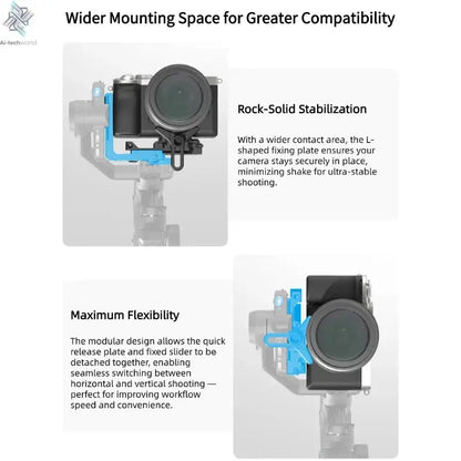 FeiyuTech SCORP Mini 3 Pro 3-in-1 Gimbal for Mirrorless, Action Cams and Smartphones with AI Tracking, 2 kg Load, 14 h Battery Ai-TechWorld 