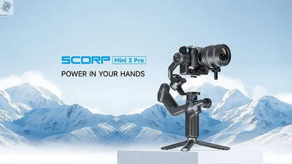 FeiyuTech SCORP Mini 3 Pro 3-in-1 Gimbal for Mirrorless, Action Cams and Smartphones with AI Tracking, 2 kg Load, 14 h Battery Ai-TechWorld 