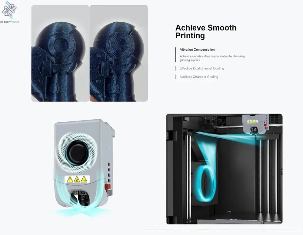 Flashforge Adventurer 5M Pro 3d Printer High Speed Full-auto Leveling Direct Extruder Automatic Shutdown With Camera Ai-TechWorld