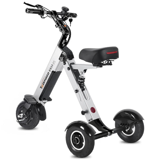 Folding Electric Tricycle Mobility Scooter for Adults and Seniors – 3 - Wheel Scooter with Reverse Function, LED Display, and 3 - Speed Modes - Ai - TechWorld