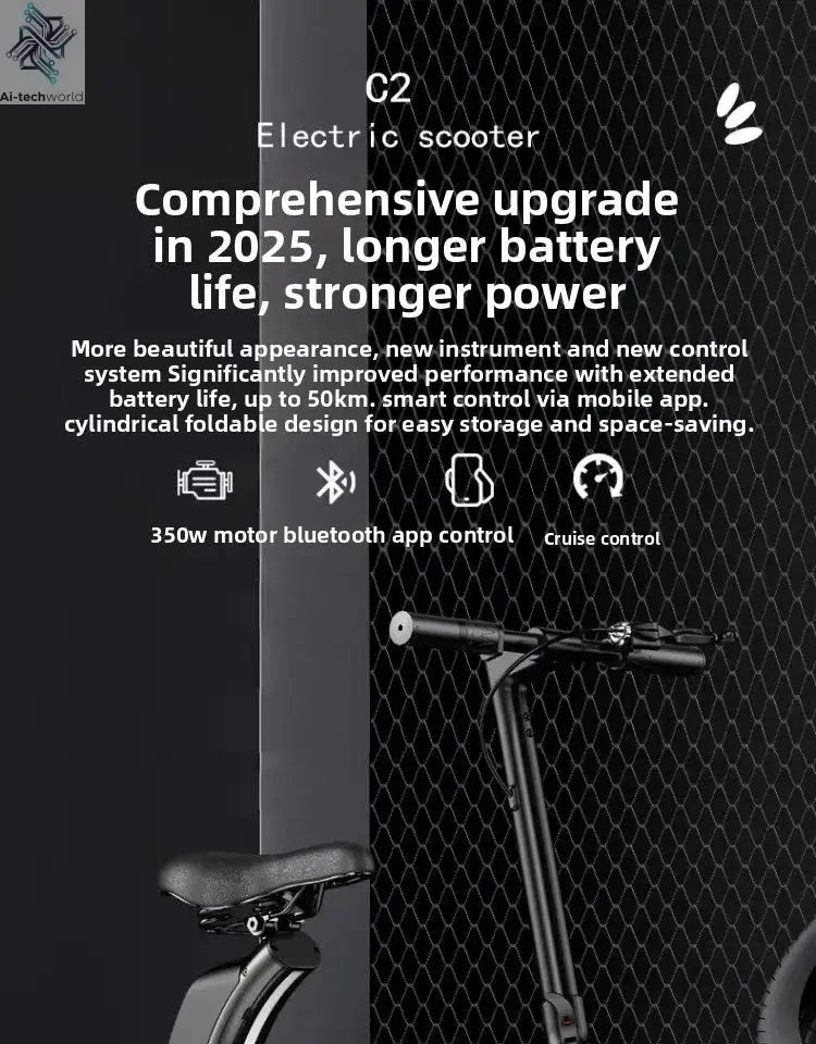 Folding electric bicycle, small, ultra-light and portable, transportation lithium batteries help drive battery cars Ai-TechWorld 