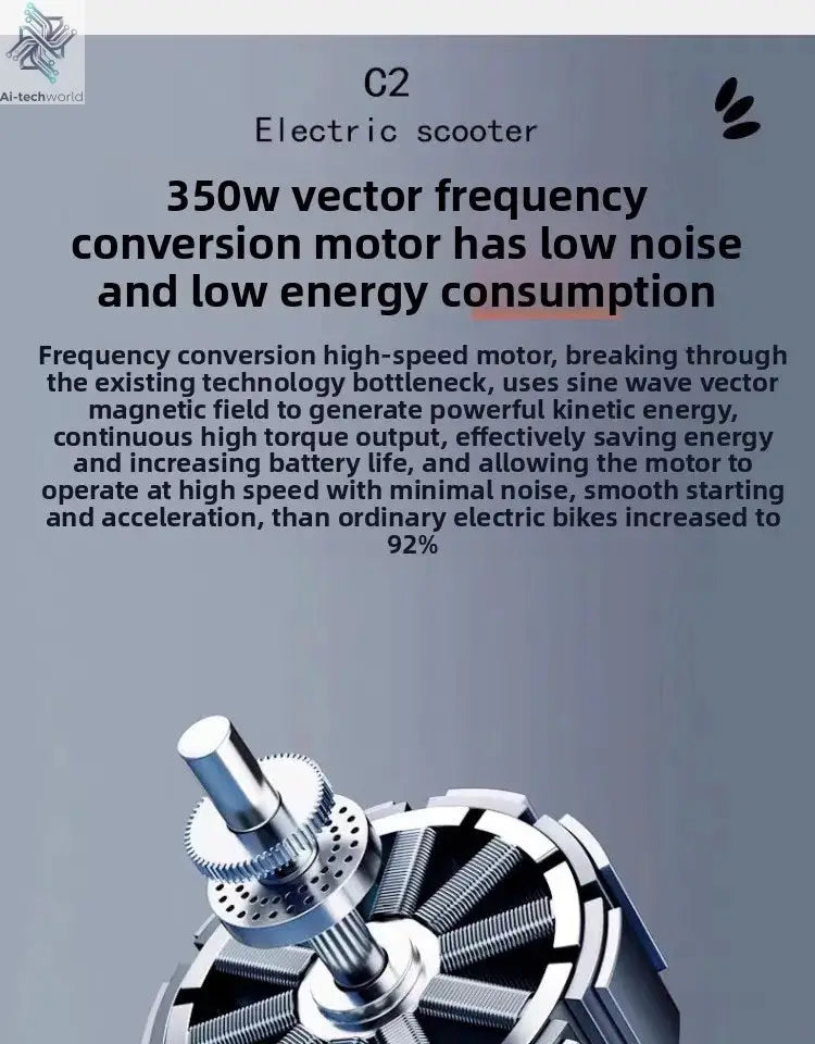 Folding electric bicycle, small, ultra-light and portable, transportation lithium batteries help drive battery cars Ai-TechWorld 
