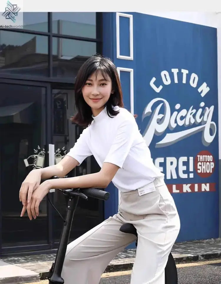 Folding electric bicycle, small, ultra-light and portable, transportation lithium batteries help drive battery cars Ai-TechWorld 