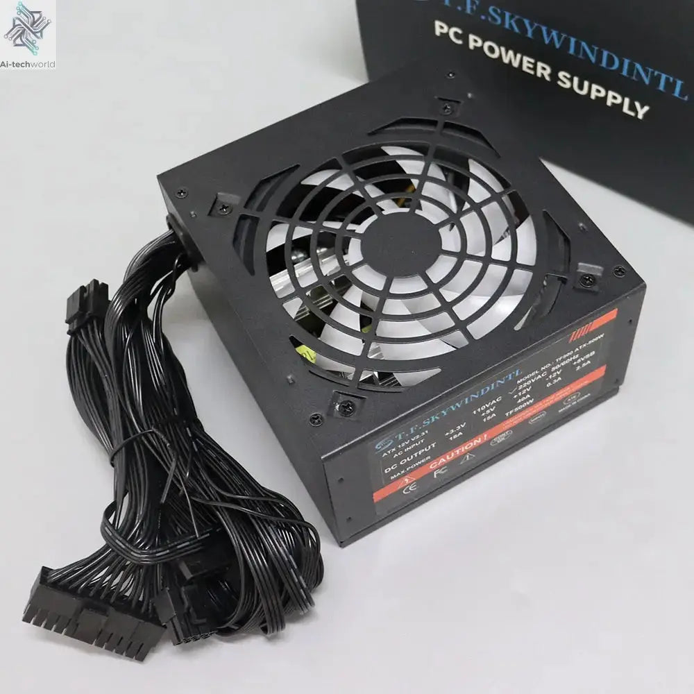 Fonte 500w PSU12V PC Power Sources For Office 500W 24pin ATX Computer Power Supply PSU 500W PC Gaming Power PC Gamer Source Game Ai-TechWorld 