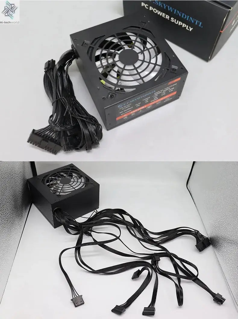 Fonte 500w PSU12V PC Power Sources For Office 500W 24pin ATX Computer Power Supply PSU 500W PC Gaming Power PC Gamer Source Game Ai-TechWorld 