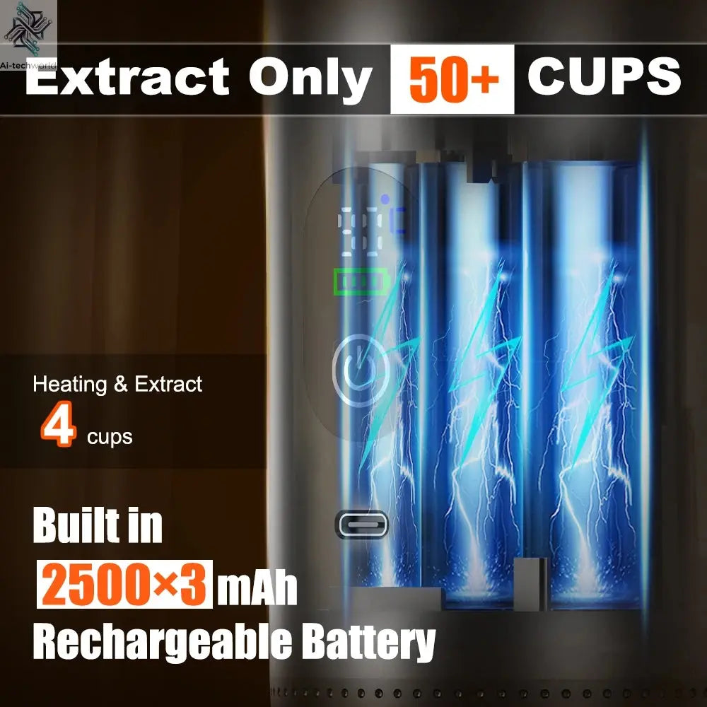 Foombthe Portable Espresso Coffee Machine With Digital Display 3-in-1 Capsule Coffee Maker for Car & Home Camping Coffee Maker Ai-TechWorld 