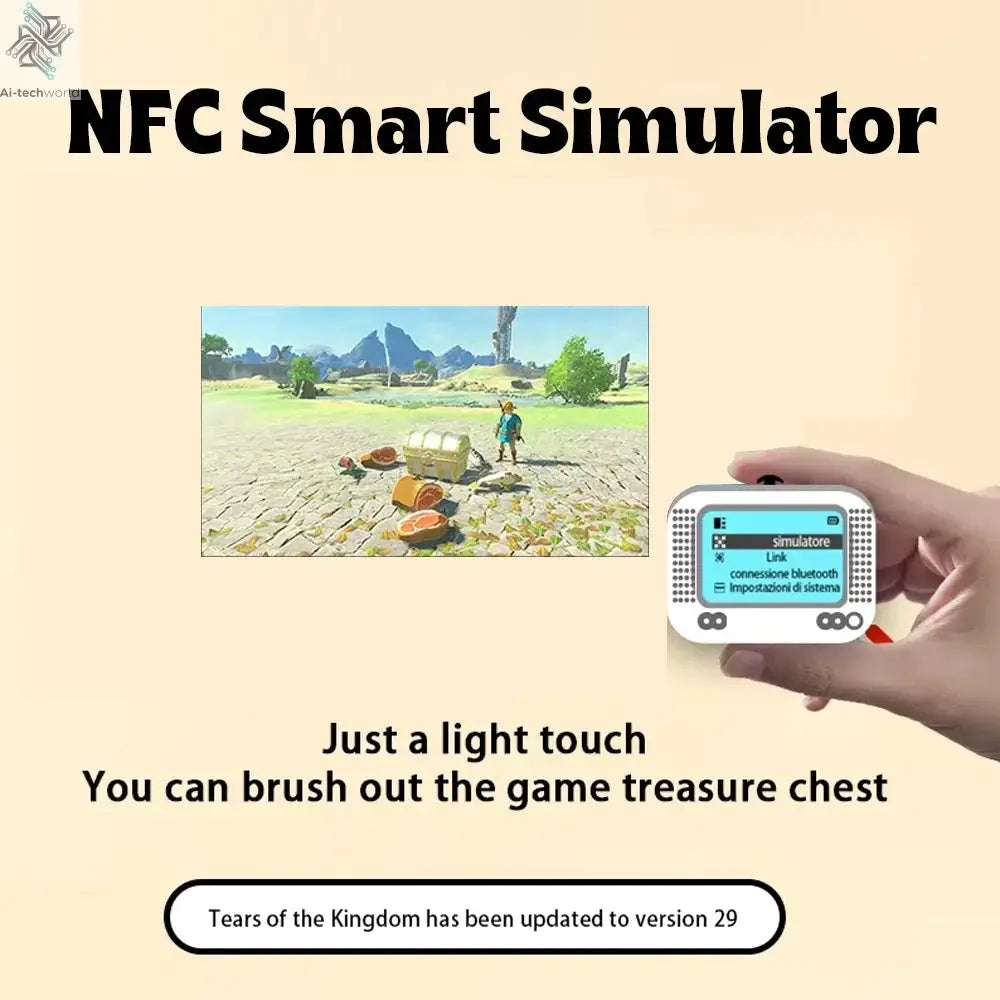 For Amiibo Chargeable Intelligent Simulator NFC Emulator Universal Writer for Switch2/Switch WiiU 3DS Game Accessories Ai-TechWorld 