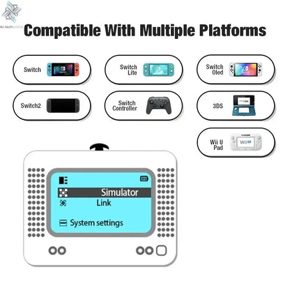 For Amiibo Chargeable Intelligent Simulator NFC Emulator Universal Writer for Switch2/Switch WiiU 3DS Game Accessories Ai-TechWorld 