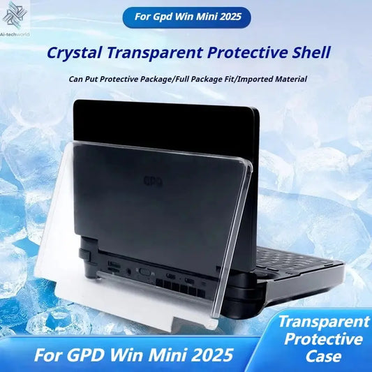 For GPD Win Mini 2025 Protective Case Transprent Ultra Thin Drop-Resistant Hard Case Cover  Laptop Gaming PC Accessories Ai-TechWorld 