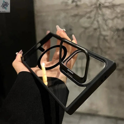 For Magsafe Hidden Holder Clear Case For Samsung Galaxy S25 S24 Ultra S22 Plus S23 FE Shockproof Magnetic Wirelesss Charge Cover - Ai - TechWorld