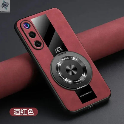 For Nubia Red Magic 10 Air Case Magnetic 360° Rotate Ring Holder PU Leather Silicone Back Cover For RedMagic 10 Air Shell Ai-TechWorld 