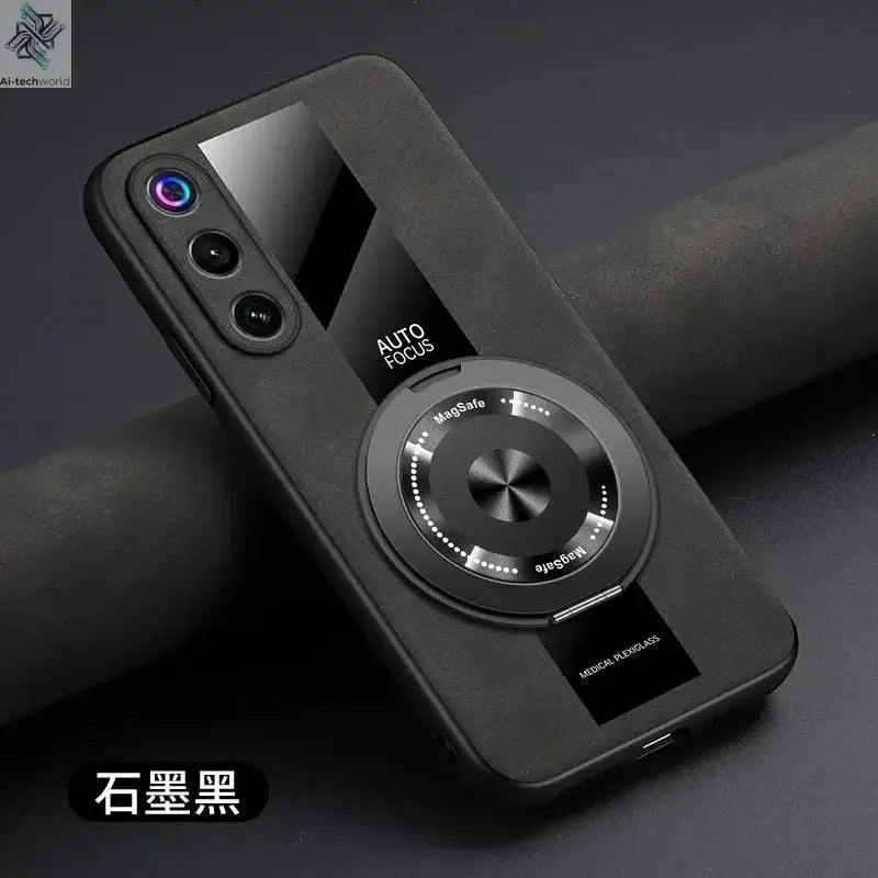 For Nubia Red Magic 10 Air Case Magnetic 360° Rotate Ring Holder PU Leather Silicone Back Cover For RedMagic 10 Air Shell Ai-TechWorld 
