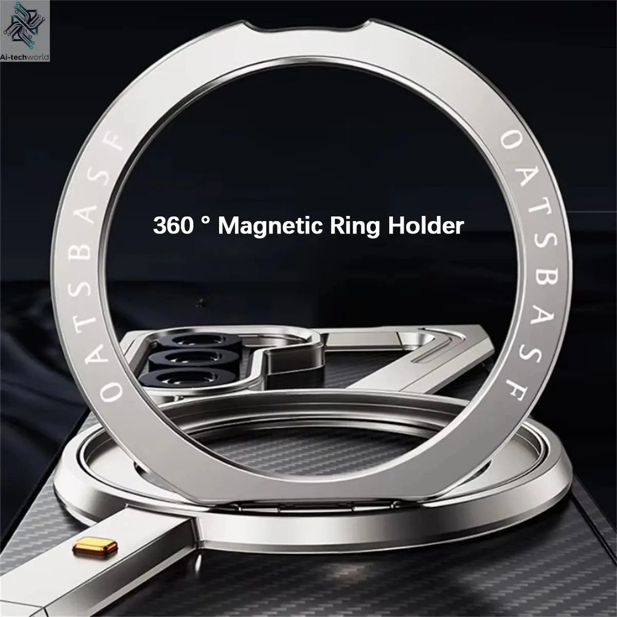 For Samsung Z Fold 7 6 5 Aluminum Alloy Frame 360° Magnetic Holder Magsafe Case For Galaxy Z Fold 6 Metal Frameless Bumper Cover Ai-TechWorld 