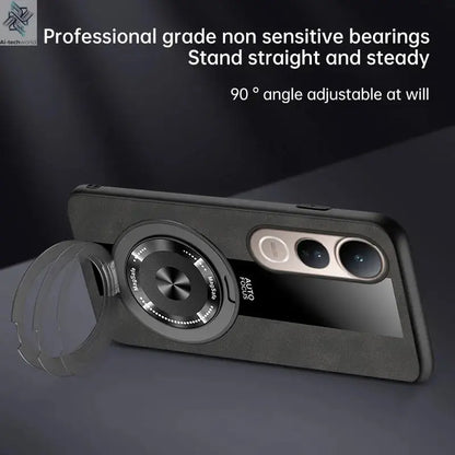 For VIVO V60 Lite Case New High-end Plain Leather 360 Rotating Stand Anti-drop Cover For VIVO V60 Anti-scratch Bumper Funda Ai-TechWorld 