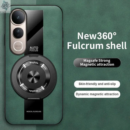 For VIVO V60 Lite Case New High-end Plain Leather 360 Rotating Stand Anti-drop Cover For VIVO V60 Anti-scratch Bumper Funda Ai-TechWorld 