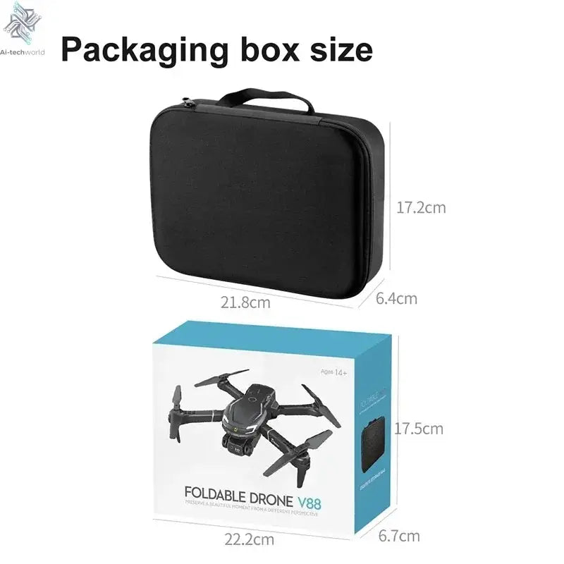 For Xiaomi V88 Drone 8K 5G GPS Professional HD Aerial Photography Remote Control Aircraft HD Dual Camera Quadcopter 4k drone Ai-TechWorld 