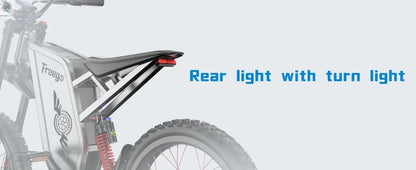 Four-Piston Hydraulic Brake Electric Dirt Bike 6000W Electric Motor 60V/30Ah 50MPH/7 Speed Off Road E-Bicycle Full Suspension Ai-TechWorld 