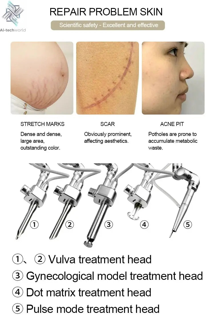 Fractional 4D CO2 Lase Scar Removal Machine 4D Fotona Co2 Fractional lase Machine Skin tightening Wrinkle Remover Ai-TechWorld 
