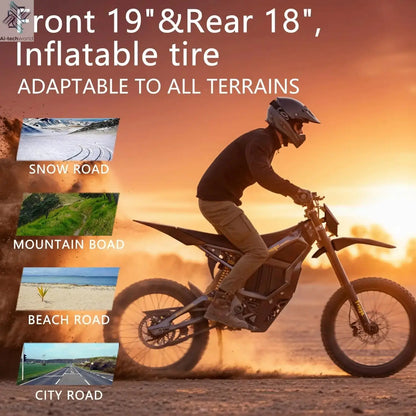 Freego Electric Dirt Bike 72V 40Ah 8000W Peak Mid-Drive Motor 53 MPH Electric Motorbike Motorcycle 4-Piston Hydraulic Brakes - Ai-TechWorld