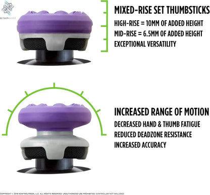 Freek Galaxy Performance Thumb Grip Caps Silicone Analog Stick Caps Cover ONLY for Xbox Series X/S Controller High-Rise Silicone cap Ai-TechWorld 