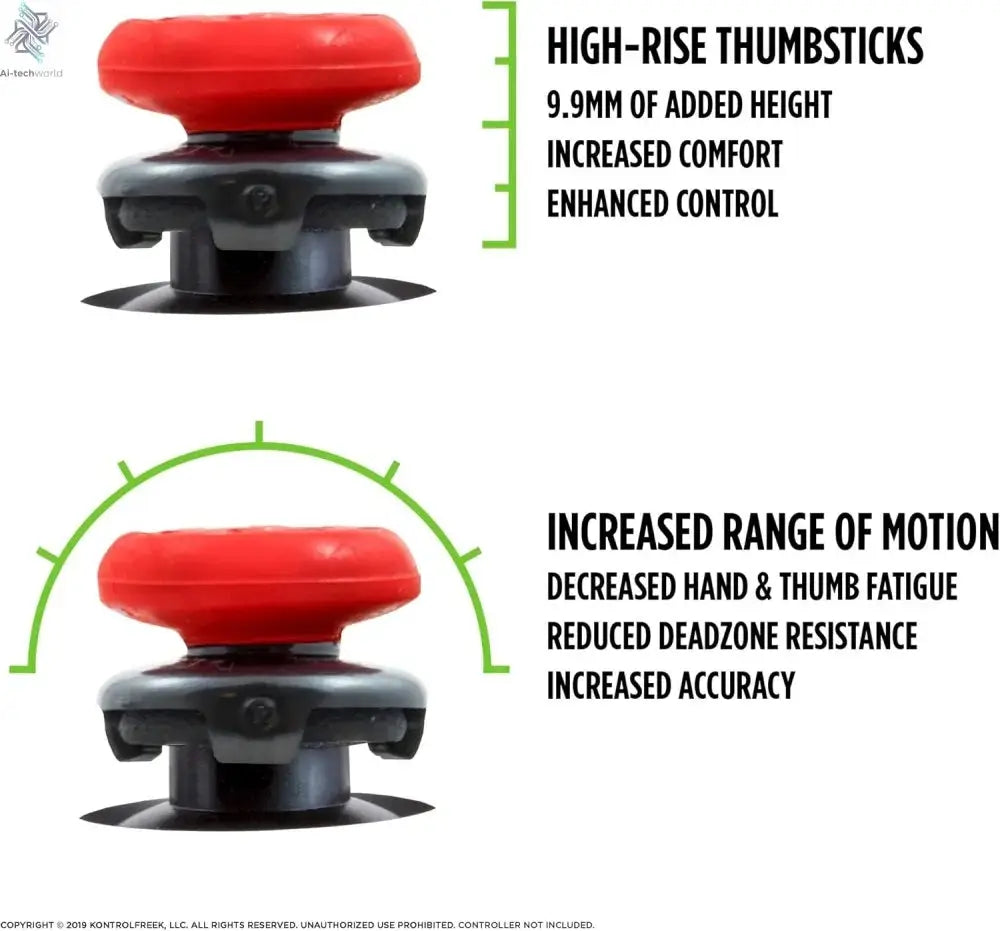Freek Galaxy Performance Thumb Grip Caps Silicone Analog Stick Caps Cover ONLY for Xbox Series X/S Controller High-Rise Silicone cap Ai-TechWorld 