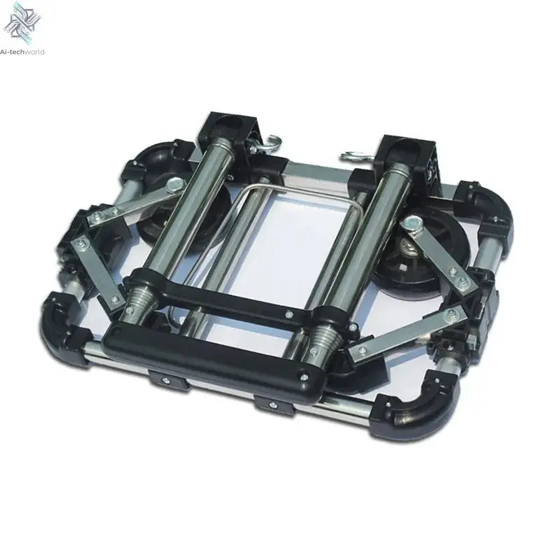 Full folding stainless steel luggage car Bearing capacity 30kg luggage Easy to carry trolley suitcase  Schoolbags shopping carts Ai-TechWorld 