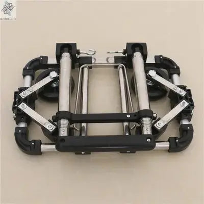 Full folding stainless steel luggage car Bearing capacity 30kg luggage Easy to carry trolley suitcase  Schoolbags shopping carts Ai-TechWorld 