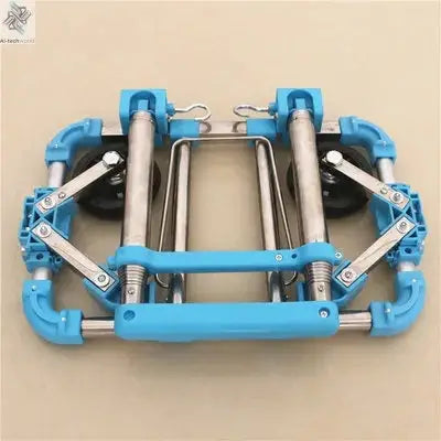 Full folding stainless steel luggage car Bearing capacity 30kg luggage Easy to carry trolley suitcase  Schoolbags shopping carts Ai-TechWorld 