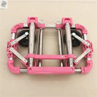 Full folding stainless steel luggage car Bearing capacity 30kg luggage Easy to carry trolley suitcase  Schoolbags shopping carts Ai-TechWorld 