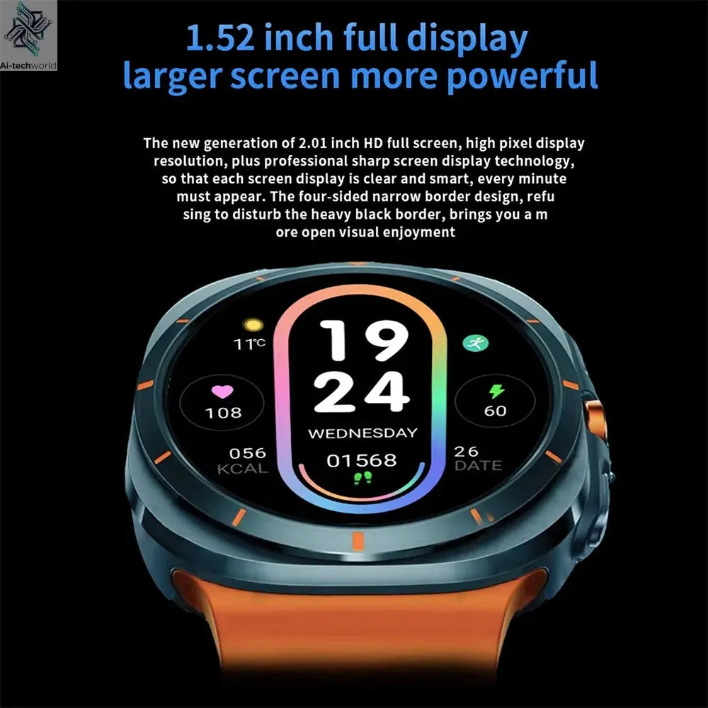 G.L Wear 2025 New Smartwatch for Men Heart Rate Monitoring Bluetooth Calling Fitness Tracking Pedometer Men's Smartwatch Ai-TechWorld 