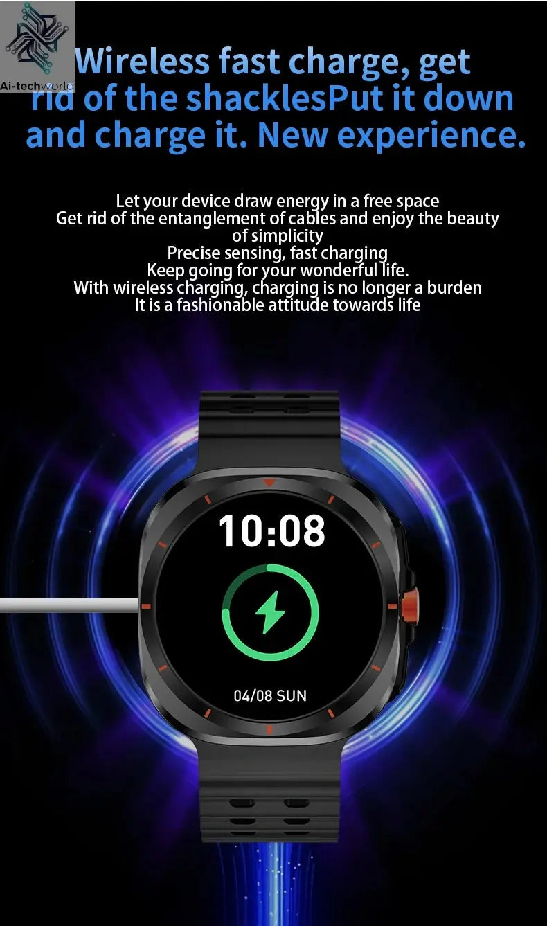 G.L Wear 2025 New Smartwatch for Men Heart Rate Monitoring Bluetooth Calling Fitness Tracking Pedometer Men's Smartwatch Ai-TechWorld 