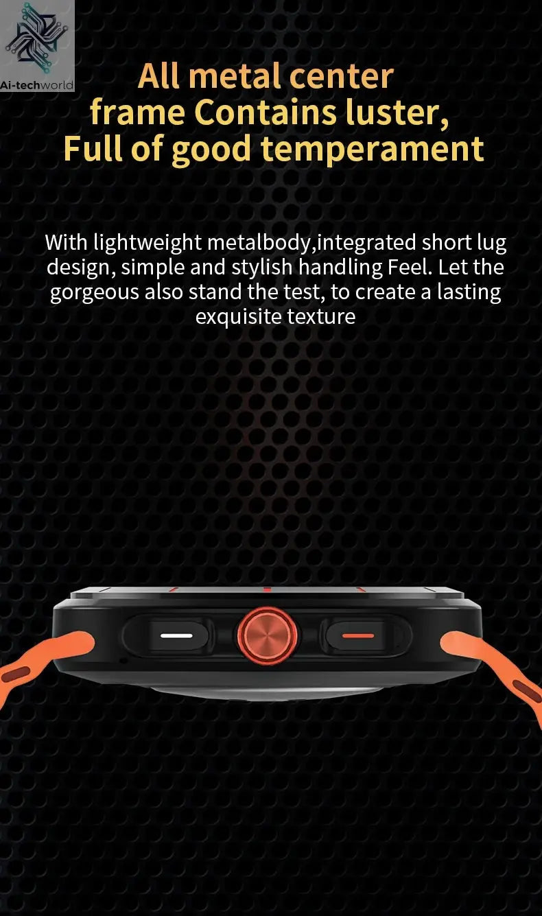 G.L Wear 2025 New Smartwatch for Men Heart Rate Monitoring Bluetooth Calling Fitness Tracking Pedometer Men's Smartwatch Ai-TechWorld 