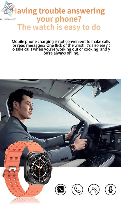 G.L Wear 2025 New Smartwatch for Men Heart Rate Monitoring Bluetooth Calling Fitness Tracking Pedometer Men's Smartwatch Ai-TechWorld 